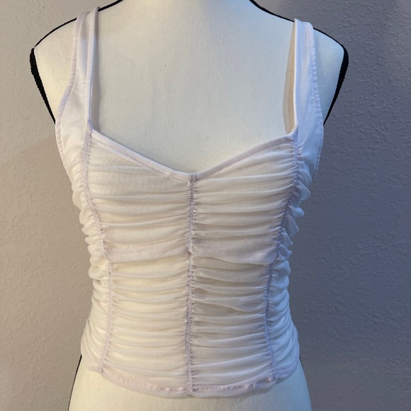 FREE People Intimately All I Think About Brami Ruched Sheer Light Pink SZ S NWT - Picture 3 of 9